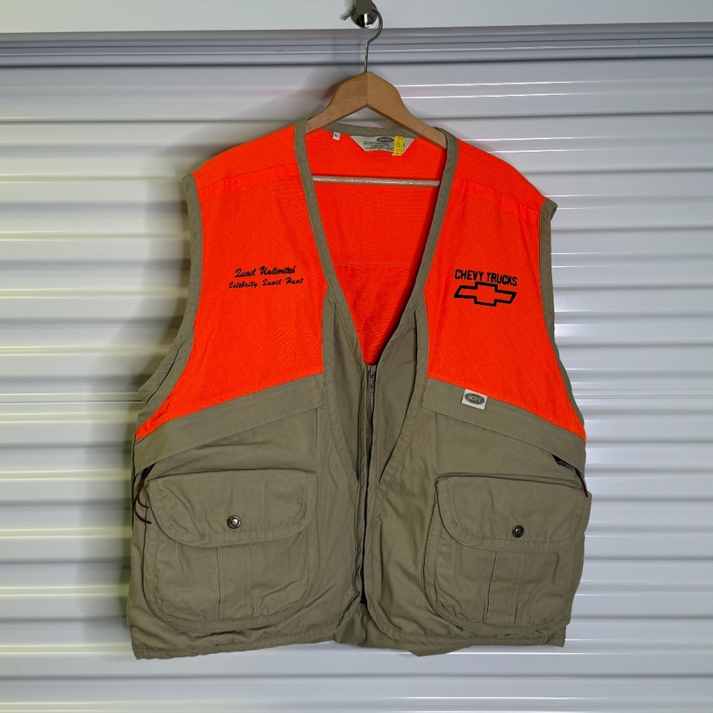 Boyt Harness Company Quail Unlimited Orange/Brown Multi-Pocket Bird Vest